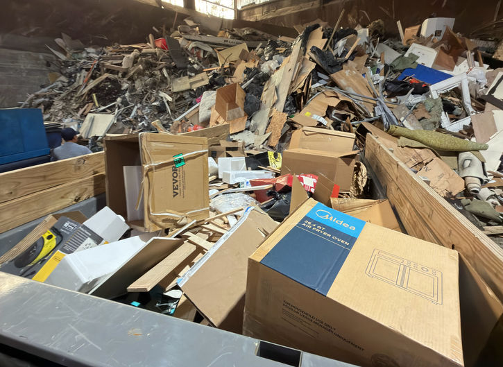 Wreck'N Crew construction debris removal service at a residential renovation project in Somers Point, New Jersey.