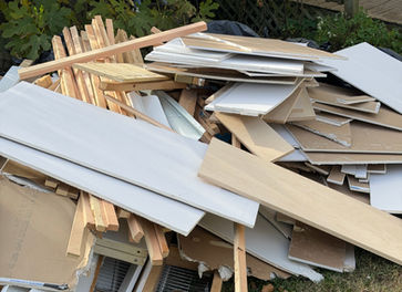 Residential property cleanout service performed by Wreck'N Crew in Linwood, NJ.