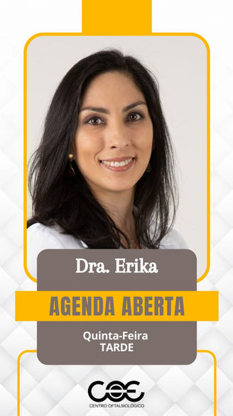 Dra. Erika Oashi, médica oftalmologista, foto profissional.