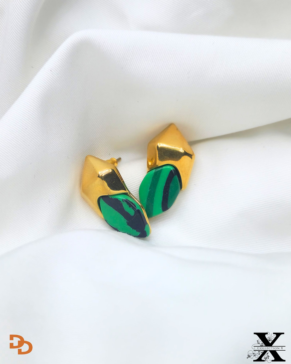 Thumbnail: Mihira malachite stud