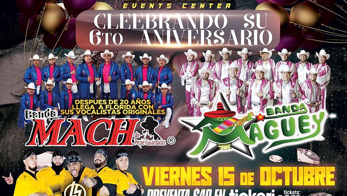 Viernes 15 Octubre - Dimension Events Center, Naples, Florida