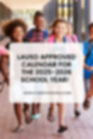 LAUSD Approved Calendar For the 2025-2026 School Year