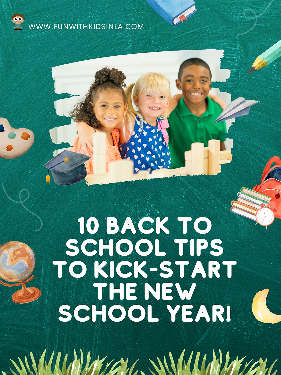10 Back to School Tips to Kick-Start the New School Year!