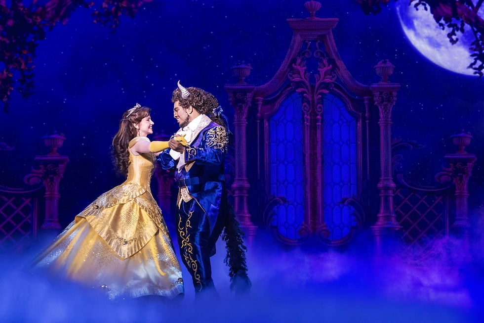 Kyra Belle Johnson and Fergie L. Philippe star in Disney's Beauty and the Beast national tour