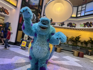 Mike, Sulley and Boo Took Over a Disneyland Hotel for Halloween!