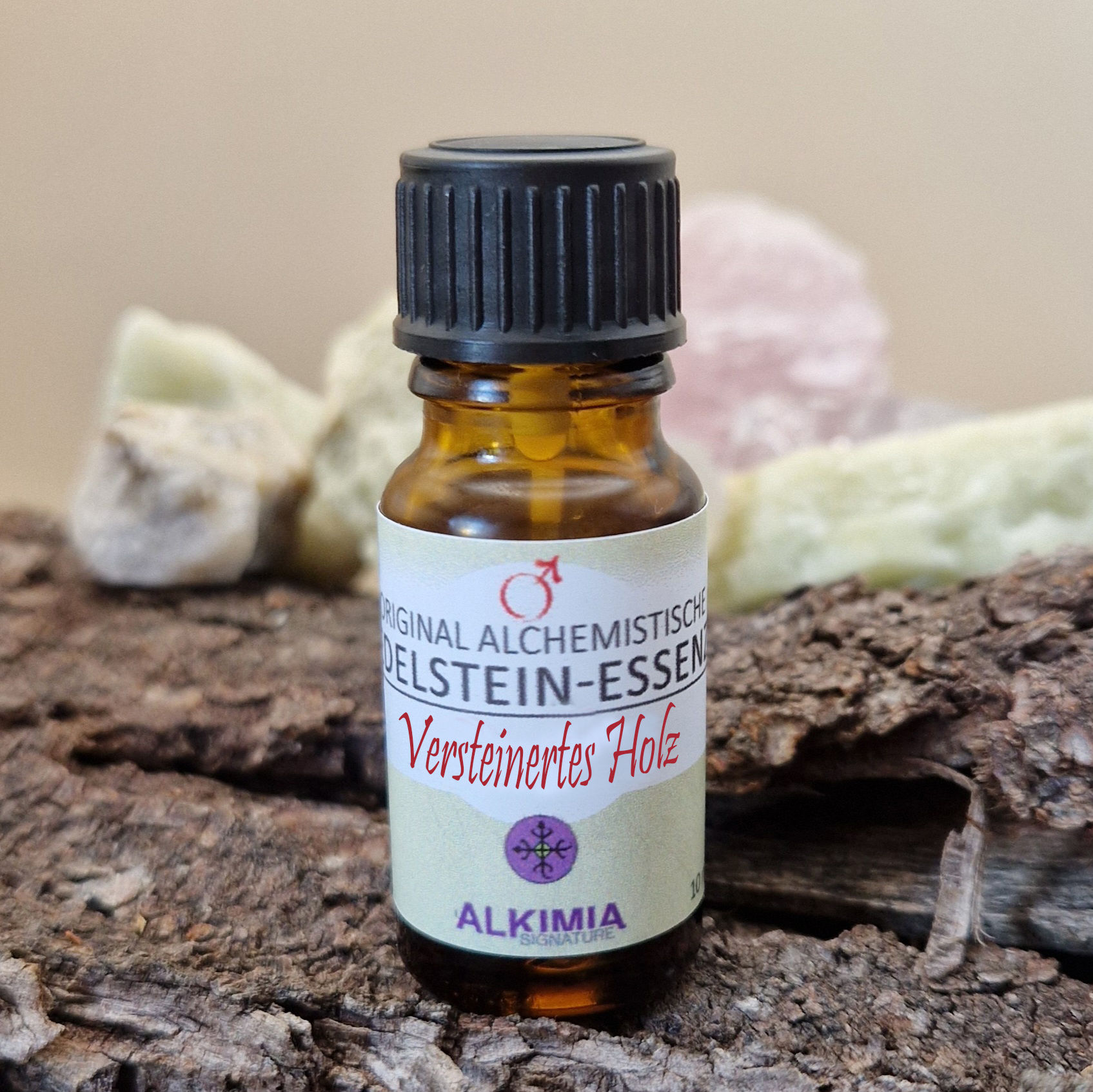 Edelsteinessenz Versteinertes Holz