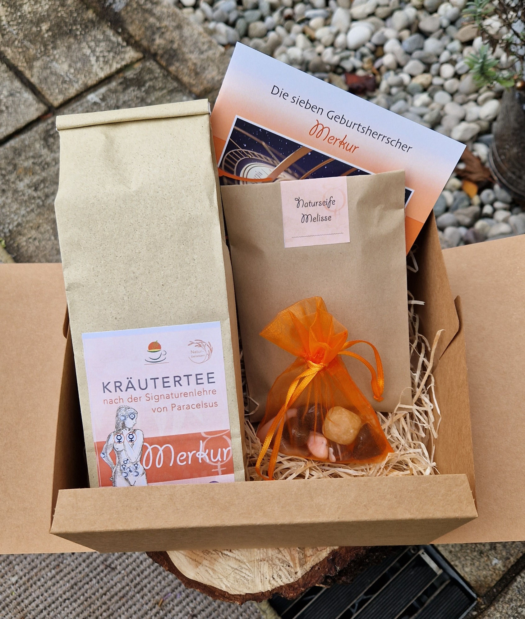 Geschenkpaket nach Signatur