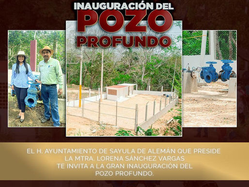 ¡Gran inauguración del pozo profundo!