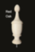 Thumbnail: Wood Bedpost or Furniture Finial. 7 3/8H, 2 1/4W Choice of species #98