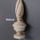 Thumbnail: Wood Fluted Twist Finial. Choice: Oak, Cherry, Maple, Mahogany or Walnut #32