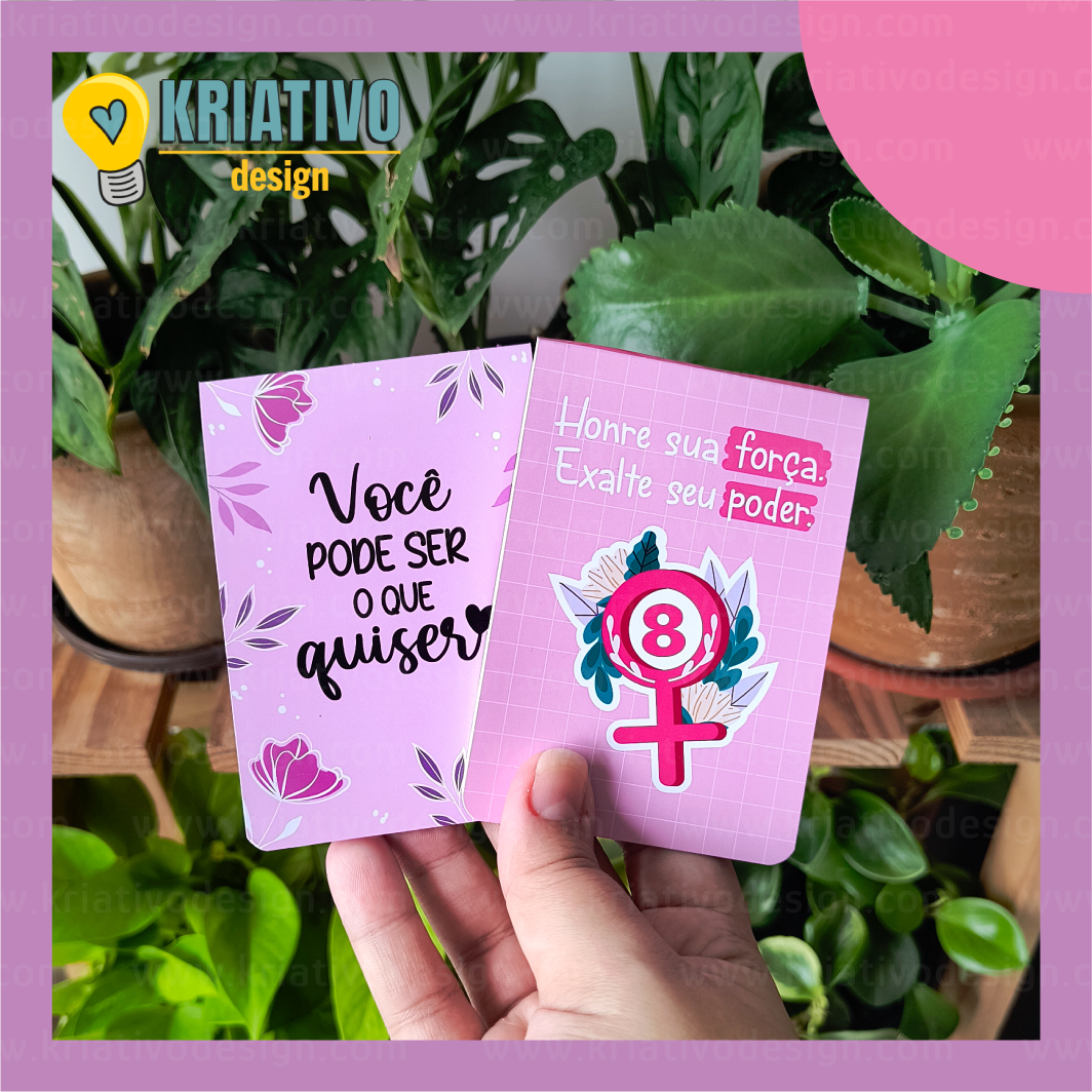 Capas p/ Bloquinho - Dia da Mulher