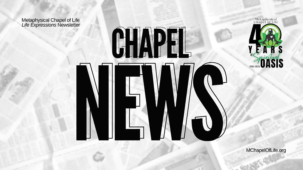 The Metaphysical Chapel of Life Has Applied for ANTN Membership