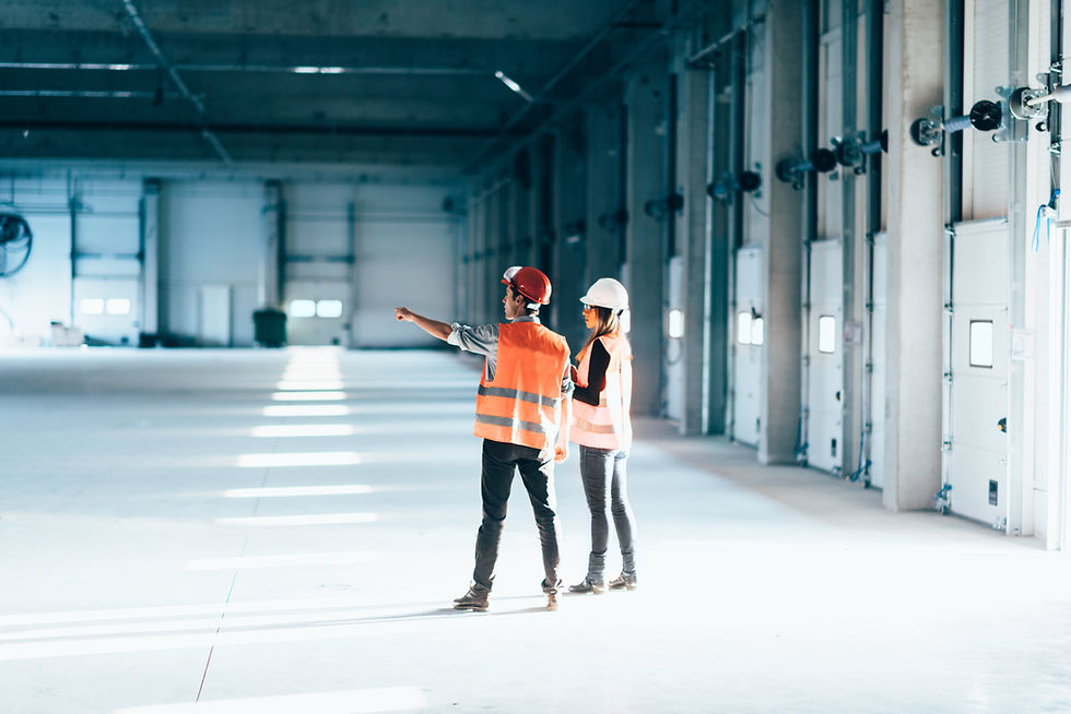warehouse construction site