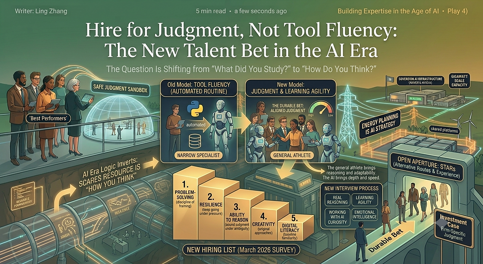 Hire for Judgment, Not Tool Fluency The New Talent Bet in the AI Era
