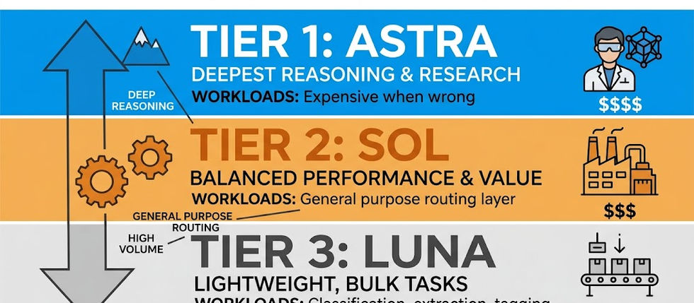 Navigating AI Model Tiers: What GPT-6 Astra, Sol, and Luna Mean for Enterprise Budgets