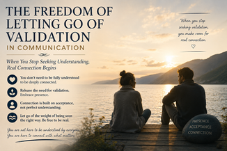 Letting Go of Validation in Communication: When You Stop Seeking Understanding, Real Connection Begins