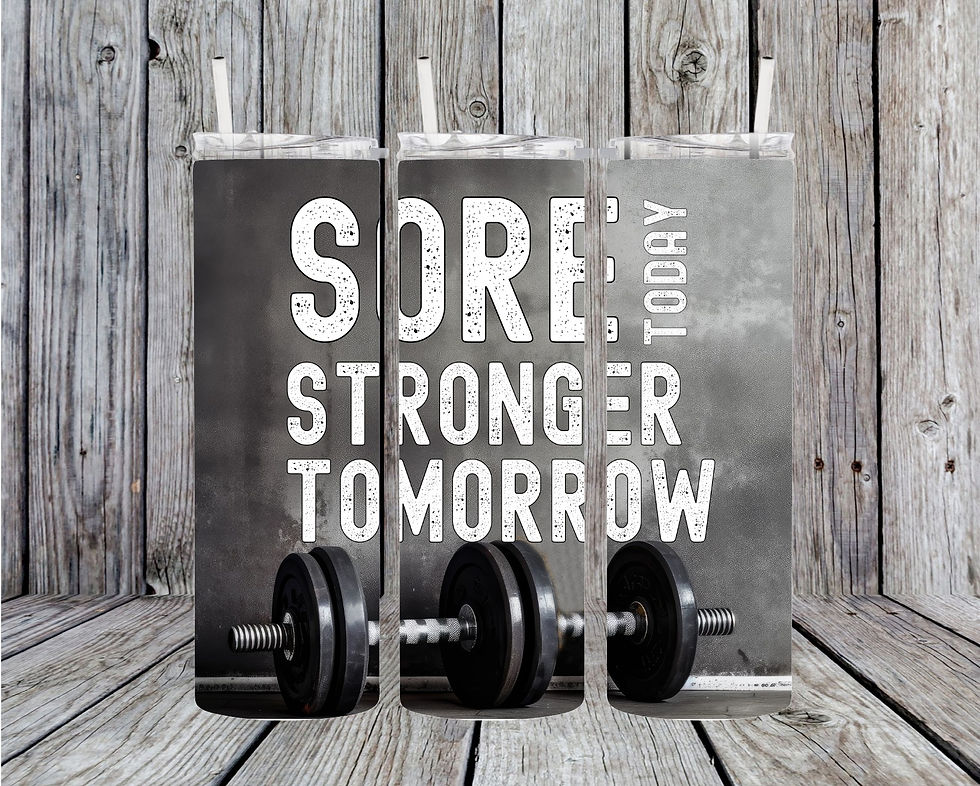 Mock up view of a tumbler