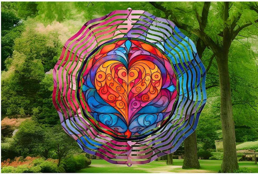 mock up view of wind spinner