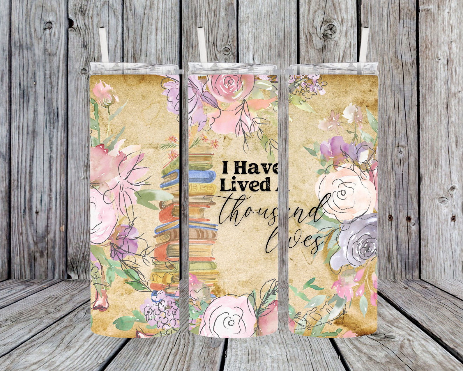 Mock up view of a tumbler