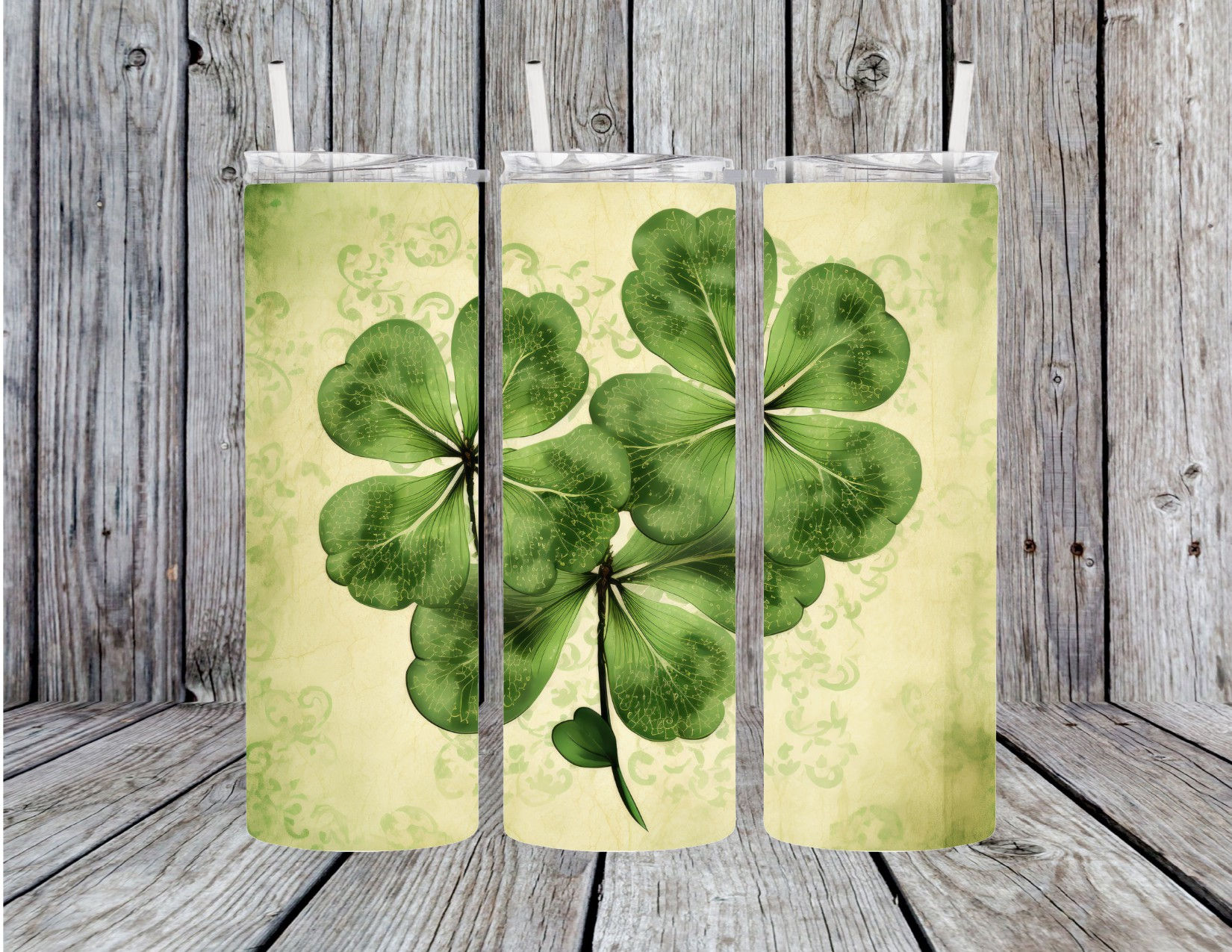 St. Patricks Day Four Leaf Clover Cup including Shipping