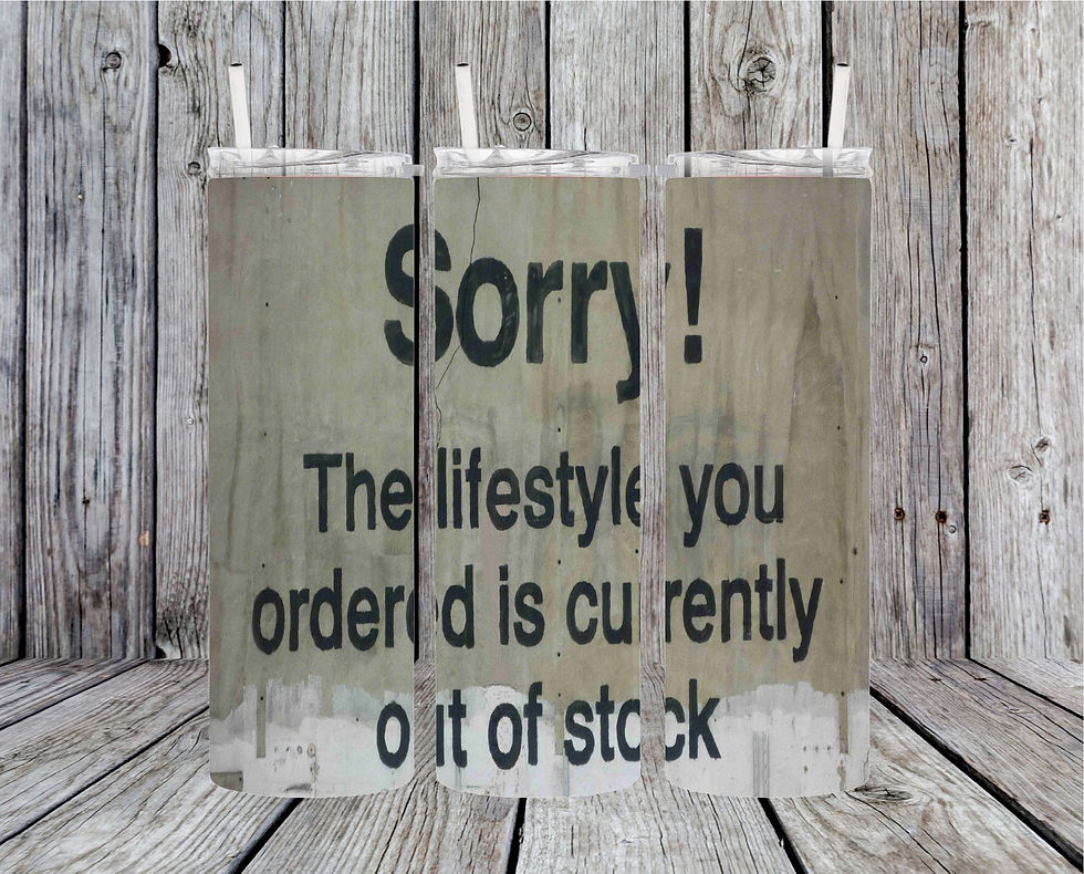 mock up view of tumbler