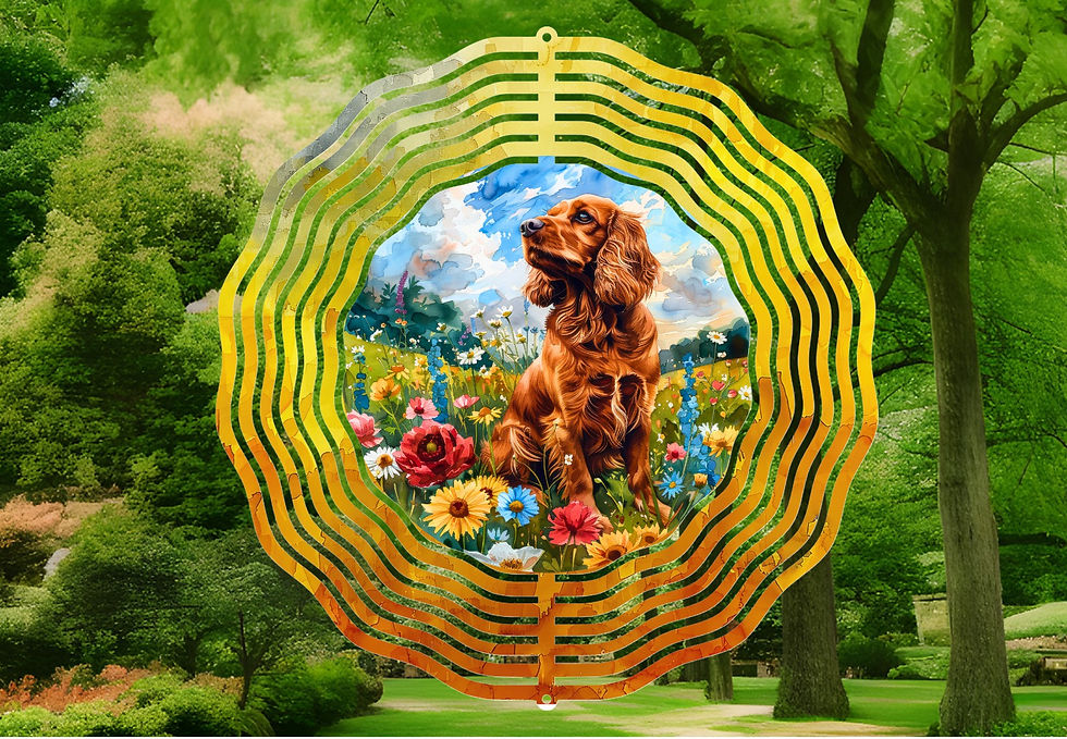 flat view of a wind spinner