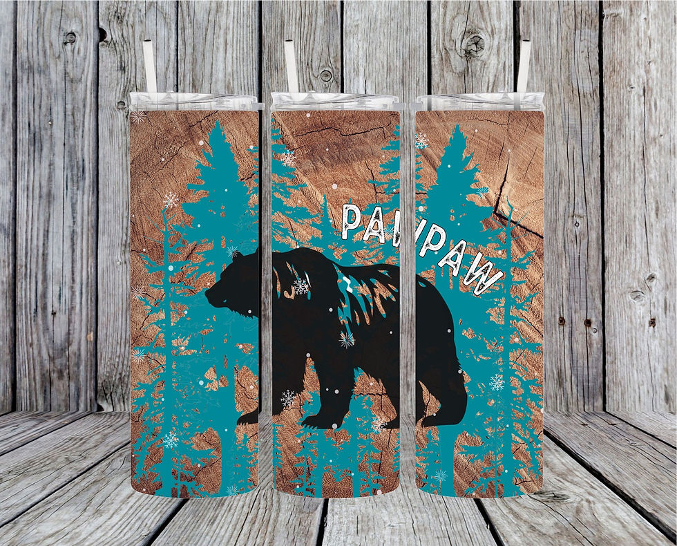 Mock up view of Tumbler