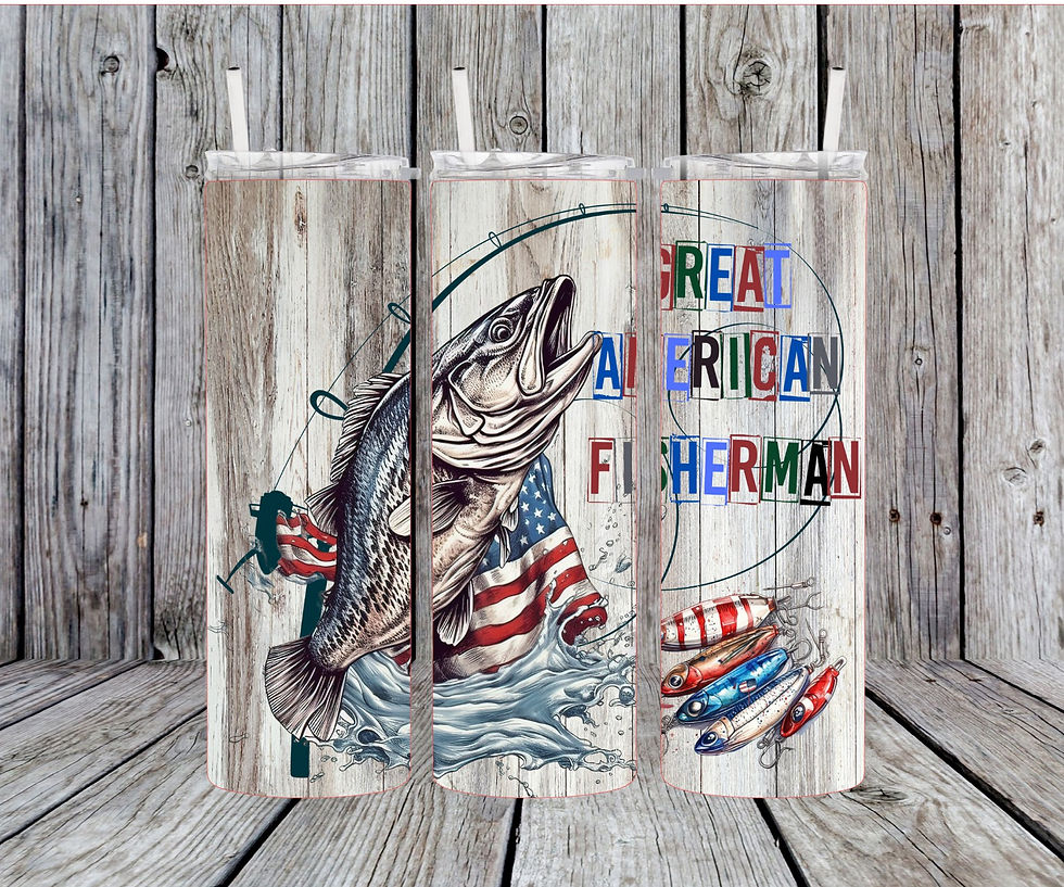 Fishing Men Fisherman Tumbler including Shipping