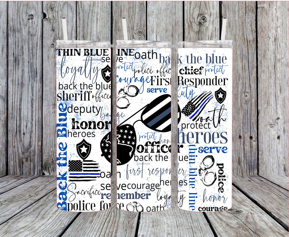 Mock up view of Tumbler