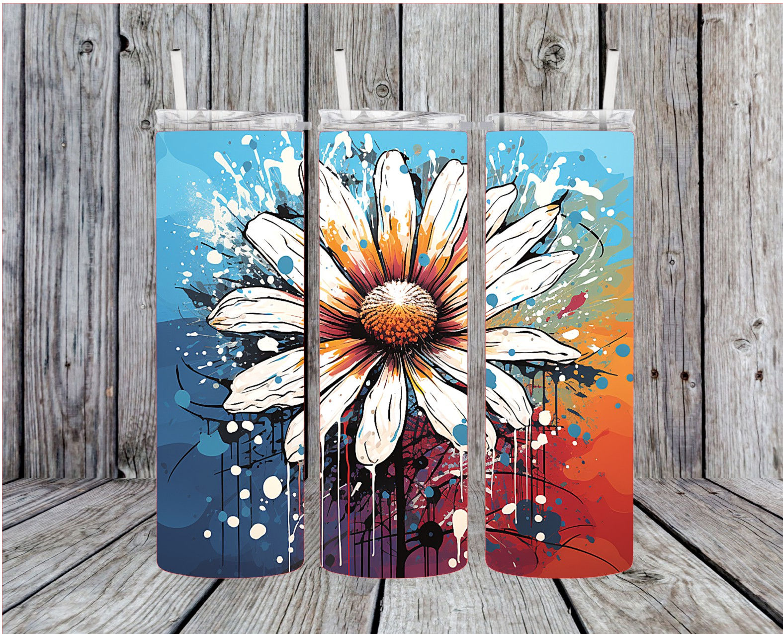 Colorful Daisy Flower Cup including Shipping