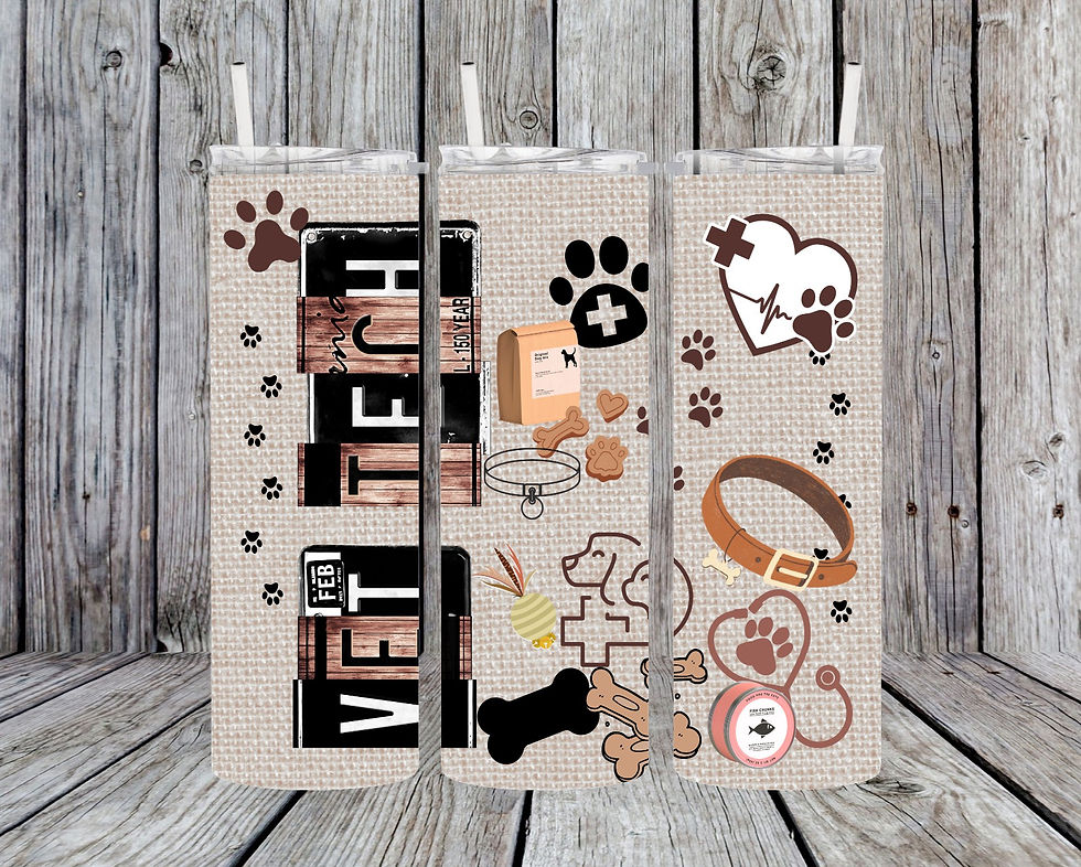 Mock up view of a tumbler