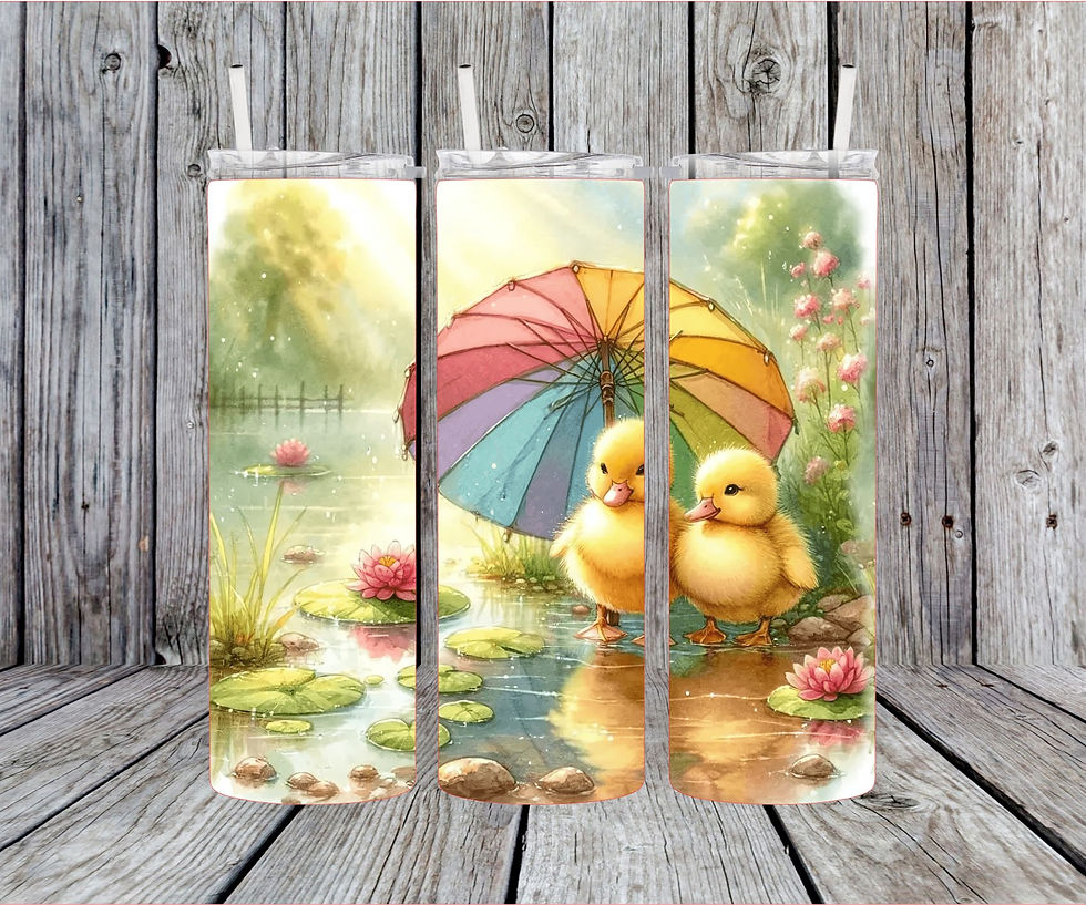 Mock up view of Tumbler