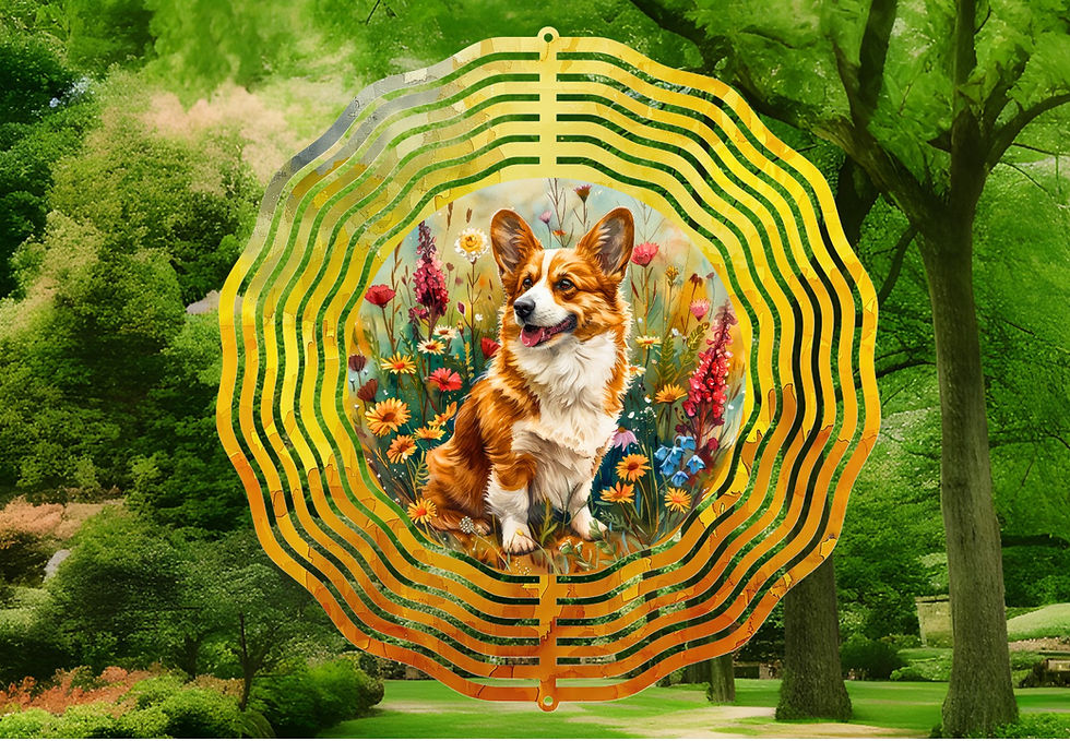 flat view of a wind spinner