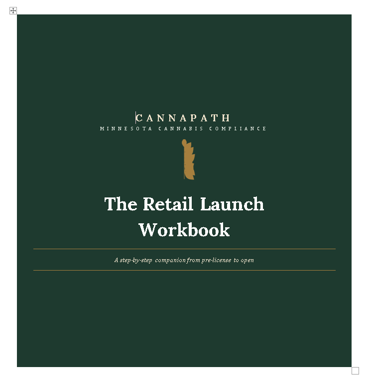 Retail Launch Cover Page in Green and cream old school lettering