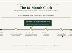 Graph showing an 18 month window