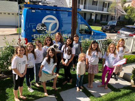 CA Kids Featured on ABC7 News for Supporting WHW and Baby2Baby