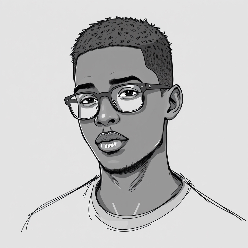 black male, young, glasses, very short hair.jpg