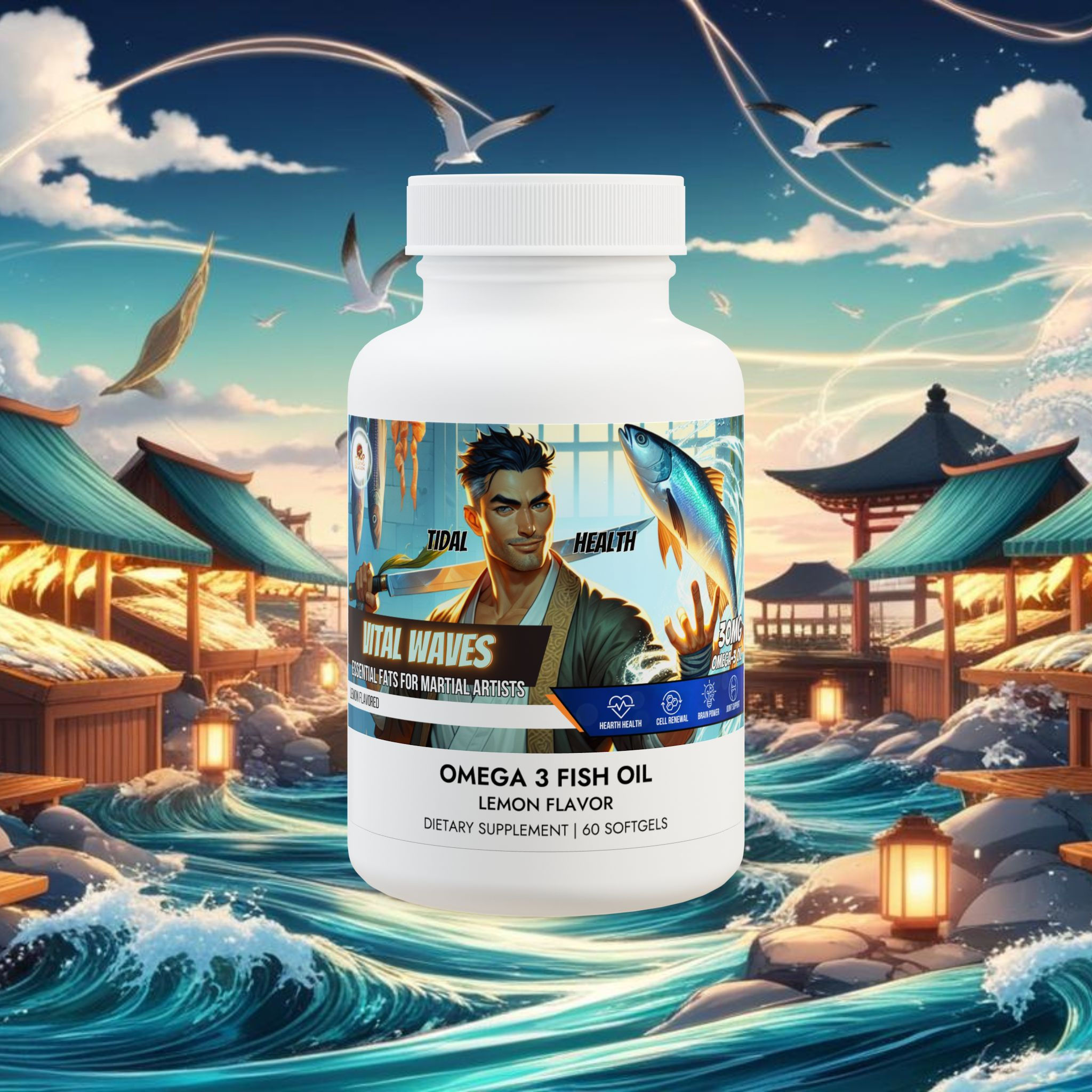 Vital Waves Omega-3, Lemon