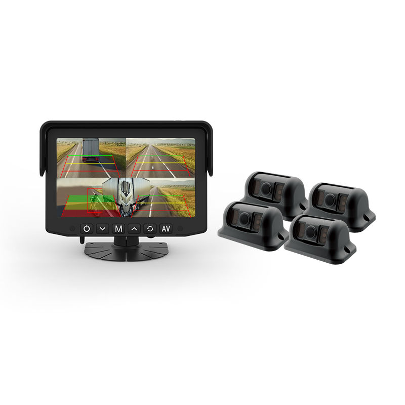 Miniatura: Kit 4 Telecamere Cablate  per Automezzi Funzioni  AI con Monitor  Quadruplo
