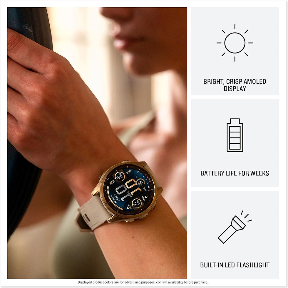 Miniatura: Orologio Garmin fēnix 8, 47mm, Display AMOLED 1,4", Touch, Pulsanti induttivi