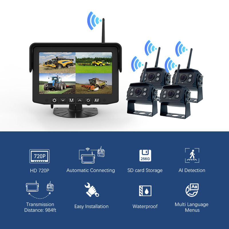 Miniatura: Telecamere Wireless con AI, Trattore, Camion, Camper, Muletto