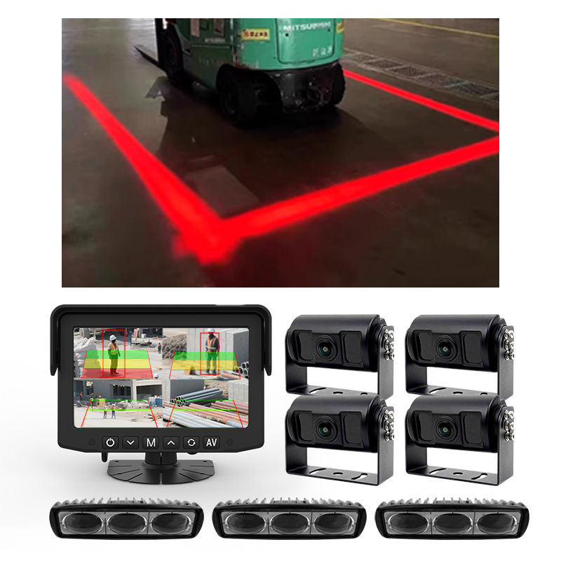 Miniatura: Sistema di Telecamere AI a 4 Canali BSD per Carrelli Elevatori Rilevamento AI