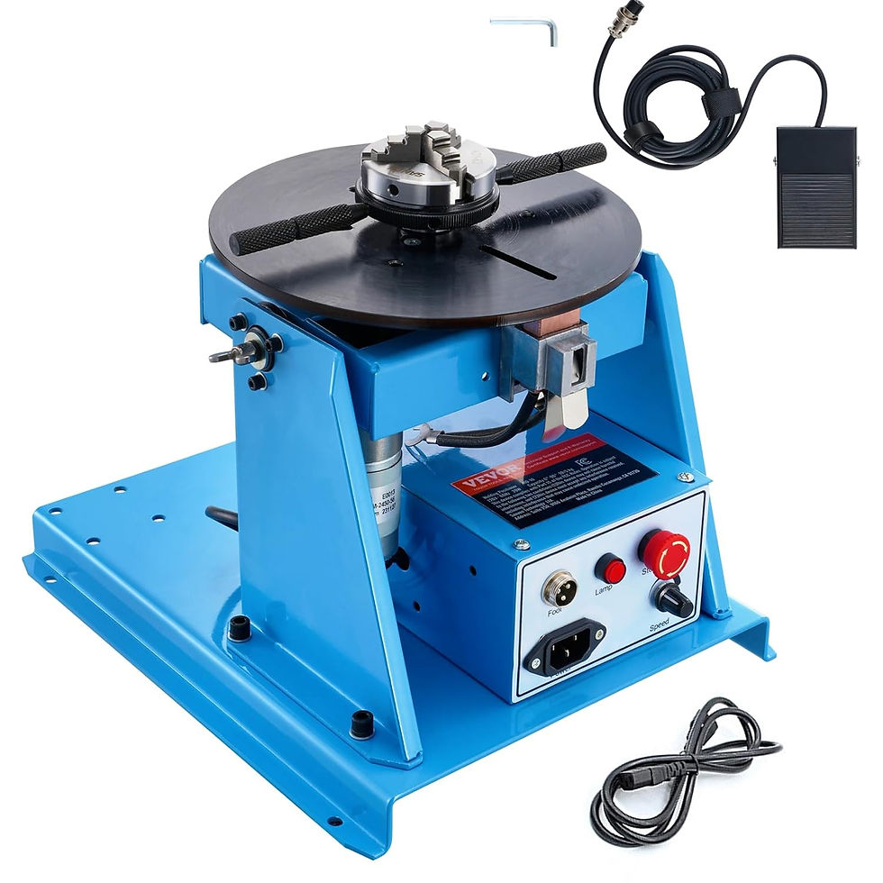 Miniatura: GEOFORNITURE Posizionatore Rotante per Saldatura 10 kg, Tavola Girevole per Pos