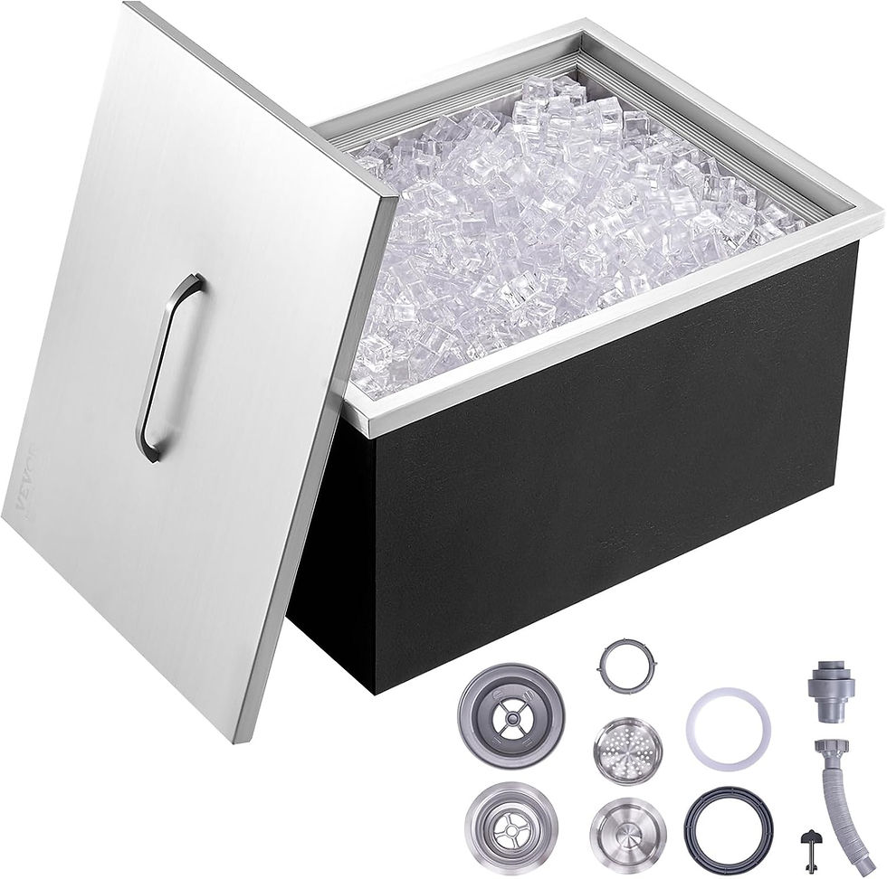 Miniatura: GEOFORNITURE Ghiacciaia a goccia, in acciaio inox