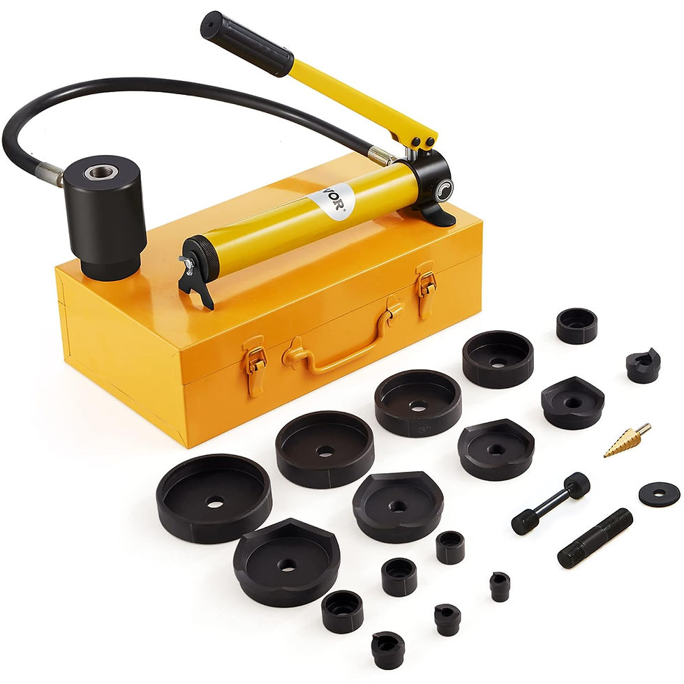 Miniatura: GEOFORNITURE Kit di Punzonatrice Idraulica per Perforazione con 10 Dadi Pressio