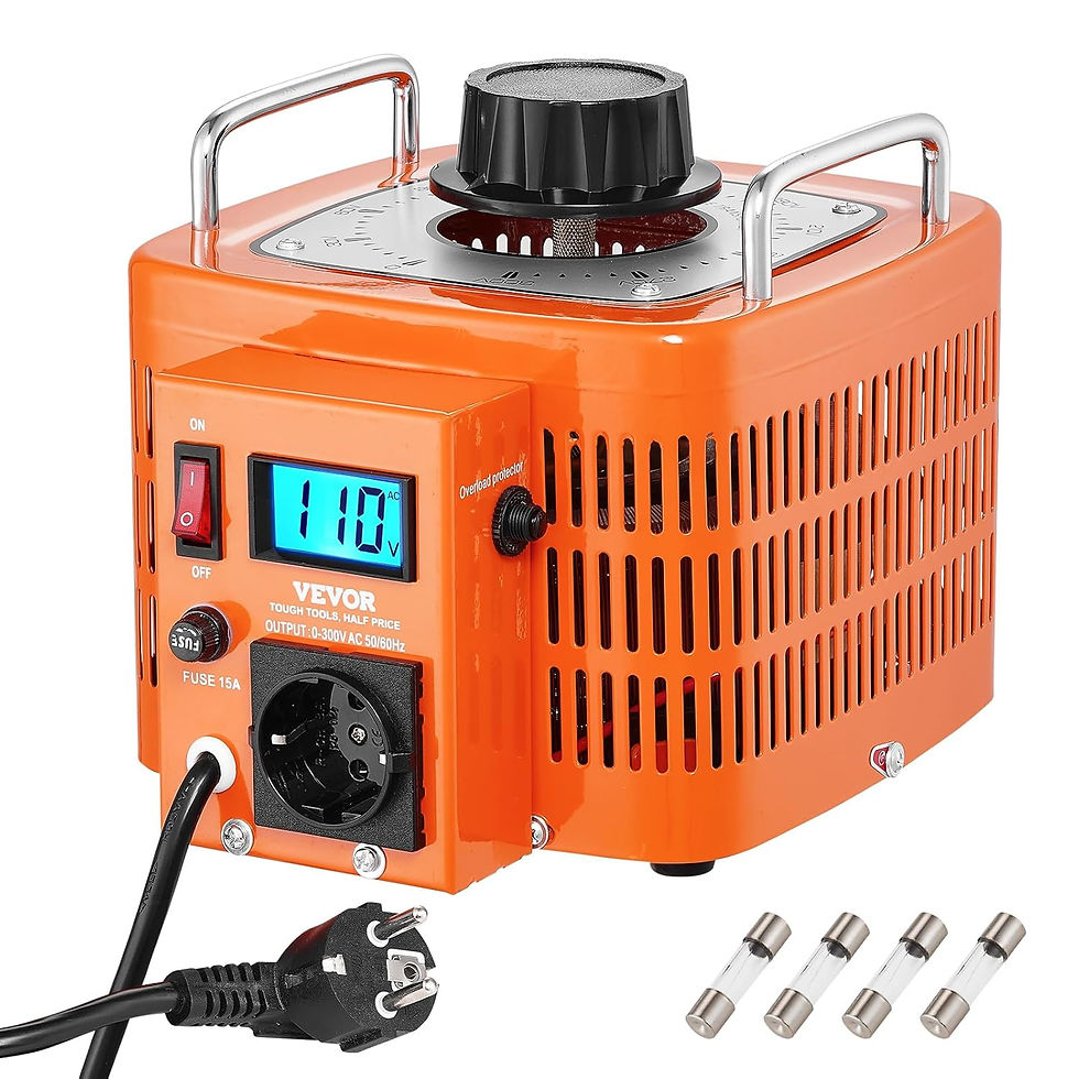 Miniatura: GEOFORNITURE Trasformatore di Tensione Variabile Automatico 3000VA, 10 A, Ingre