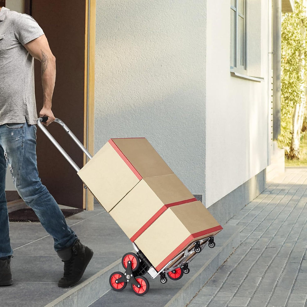Miniatura: GEOFORNITURE Carrello per Salire Scale, Carrello per Salire Scale con Capacità 