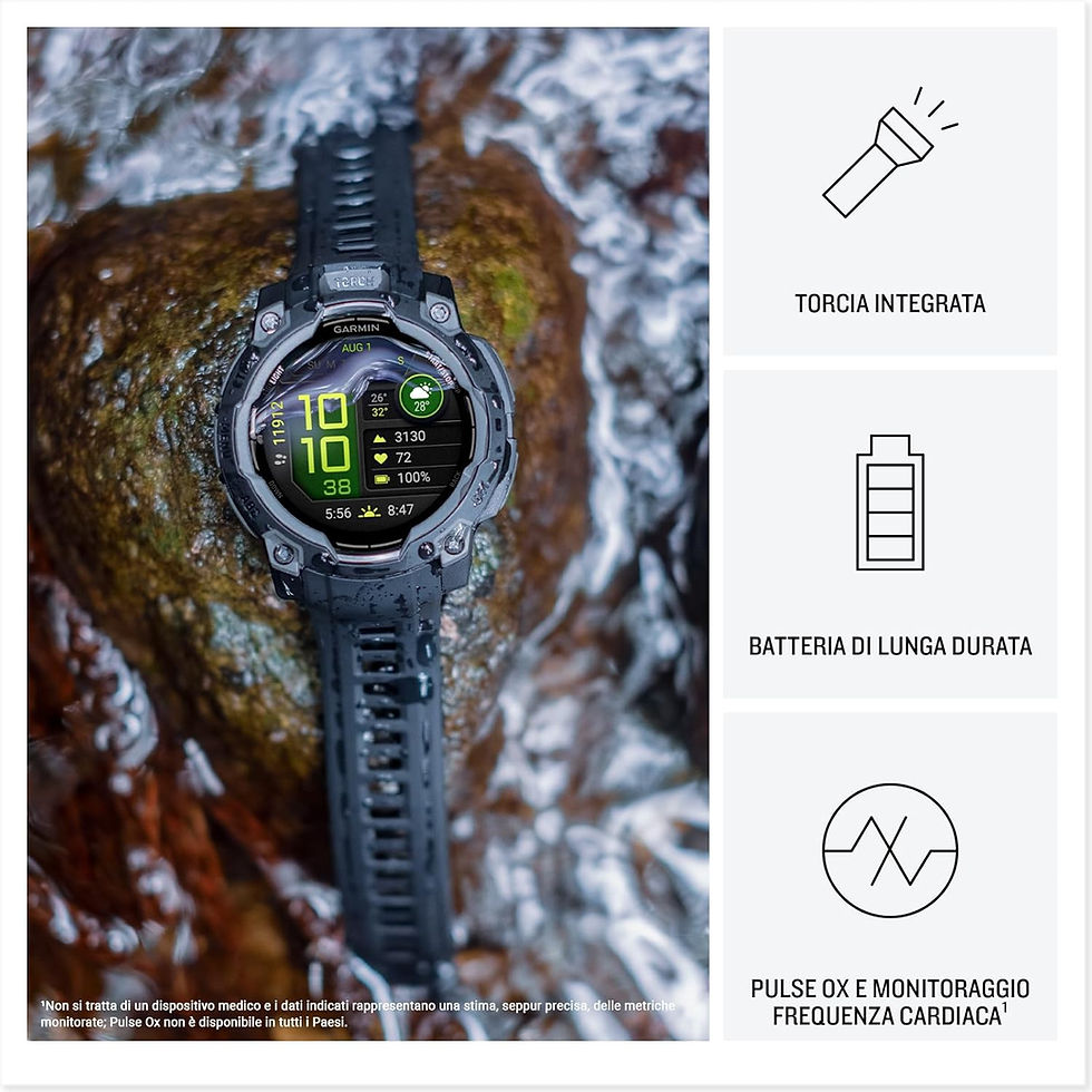 Miniatura: Orologio Garmin Instinct 3, Smartwatch, 45mm, Display AMOLED 1,2",