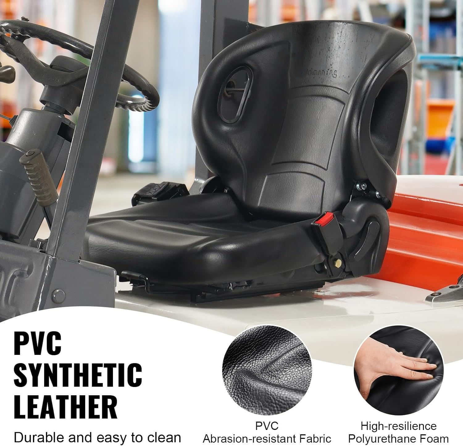 Sedile universale per trattore in ecopelle PVC e poliuretano espanso