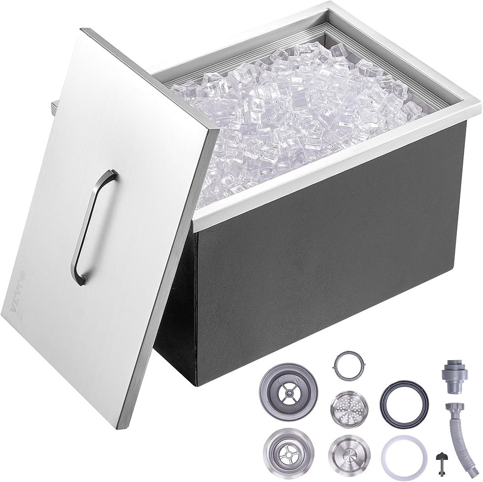 Miniatura: GEOFORNITURE Ghiacciaia a goccia, in acciaio inox